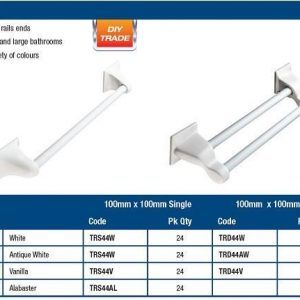 Rail Ends Single - 100mm x 100mm